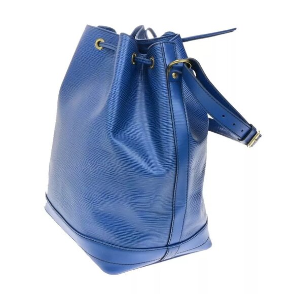 LOUIS VUITTON Noe GM Drawstring Shoulder Bag Epi Leather Blue - Picture 4 of 14